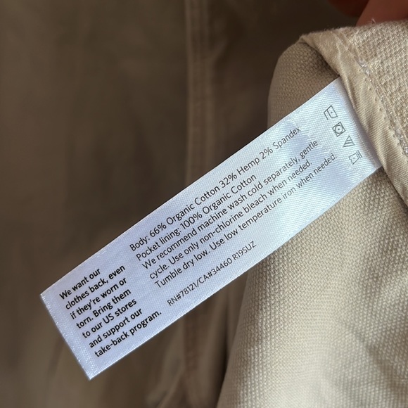 Eileen Fisher Organic Cotton Hemp Stand Collar Jacket - Picture 6 of 10